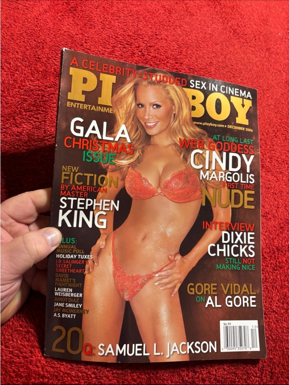 Playboy Cindy Margolis Nude Gala Christmas Issue Magazine December 2006